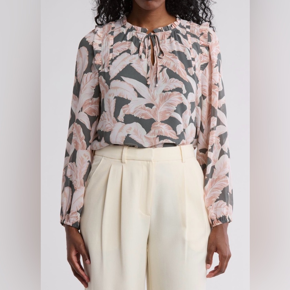 DR2 by Daniel Rainn Ruffle Long Sleeve Top